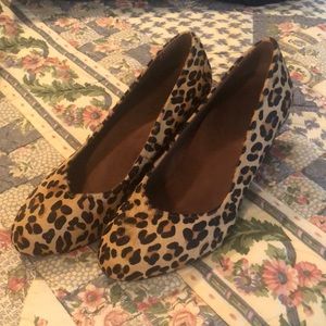 Vionic Leopard Wedges
